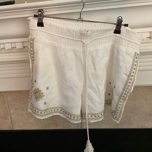 Size 6 brand new with missing tags white with gold embroidery J Crew shirts